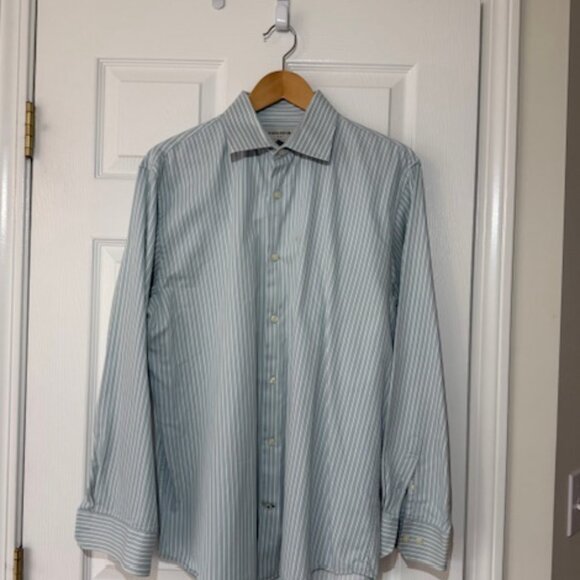 Banana Republic Classic Fit 100% Cotton Striped Dress Shirt – Men’s Large 16-16. - Picture 3 of 5